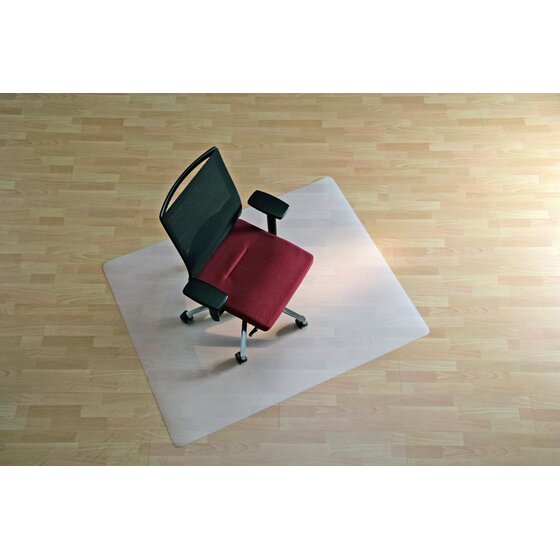 RS office products BSM Bodenschutzmatte milchig für glatte/harte Böden - Form 0, 120 x 150 cm