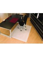 RS office products BSM Bodenschutzmatte milchig für glatte/harte Böden - Form 0, 120 x 200 cm