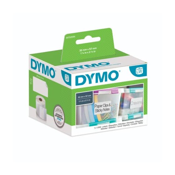 Dymo® LabelWriter™ Etikettenrollen - Vielzwecketikett, 32 x 57 mm, weiß
