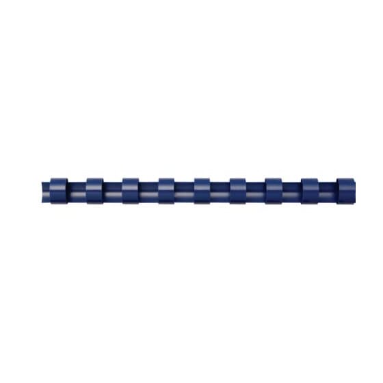 Q-Connect® Plastik-Binderücken, 6 mm, für 25 Blatt, blau, 100 Stück