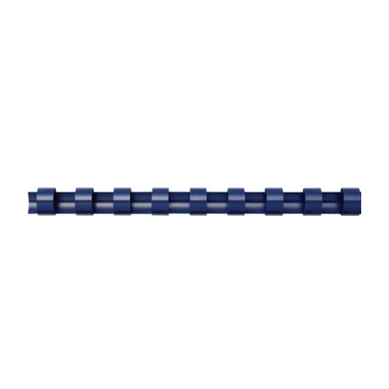 Q-Connect® Plastik-Binderücken, 10 mm, für 65 Blatt, blau, 100 Stück