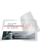 Q-Connect® Kaltlaminierhülle, Visitenkarten, 200/100 mym, 66 x 100mm, 10 Stück