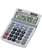 LEO® Tischrechner LEO DK-238T, weiß, 12-stellig