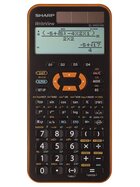 SHARP Taschenrechner Schulrechner EL-W531XGYR, 335 Funktionen, Solar+Batterie, schwarz-orange