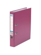 Elba Ordner smart Pro PP/Papier, mit auswechselbarem Rückenschild, Rückenbreite 5 cm, pink