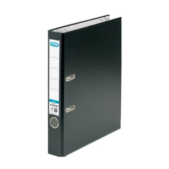 Elba Ordner smart Pro PP/Papier, mit auswechselbarem Rückenschild, Rückenbreite 5 cm, schwarz