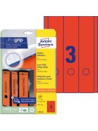Avery Zweckform® L4752-20 Ordner-Etiketten - breit/lang, (A4 - 20 Blatt) 60 Stück, rot