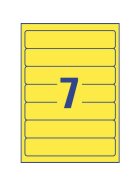Avery Zweckform® L4765-20 Ordner-Etiketten - schmal/kurz, (A4 - 20 Blatt) 140 Stück, gelb