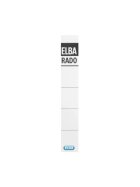 Elba Einsteck-Rückenschilder - kurz/schmal, weiß, 10 Stück