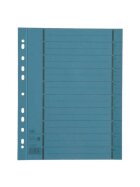 Elba Trennblätter mit Perforation - A4 Überbreite, blau, 100 Stück