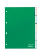 Durable Register - Hartfolie, blanko, grün, A4, 5 Blatt
