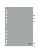 Durable Register - PP, blanko, grau, A4, 12 Blatt