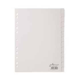 Durable Register - PP, blanko, weiß, A4, 12 Blatt