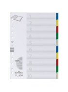 Durable Register - PP, blanko, farbig, A4, 10 Blatt