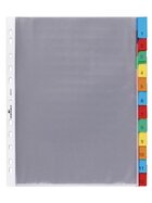 Durable Hüllenregister - Folie, blanko, transparent, A4, 12 Blatt
