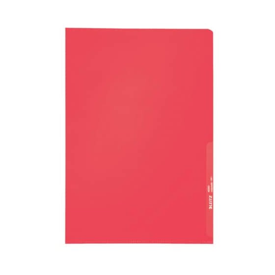 Leitz 4000 Standard Sichthülle A4 PP-Folie, genarbt, rot, 0,13 mm