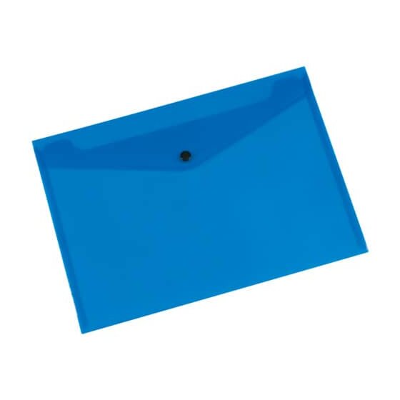 Q-Connect® Dokumentenmappe - blau, A4 bis zu 50 Blatt