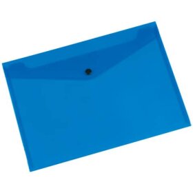 Q-Connect® Dokumentenmappe - blau, A4 bis zu 50 Blatt