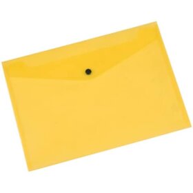 Q-Connect® Dokumentenmappe - gelb, A4 bis zu 50 Blatt