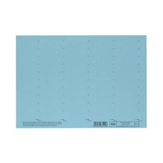 Elba vertic® Beschriftungsschild für Registratur, 58 x 18 mm, blau, 50 Stück