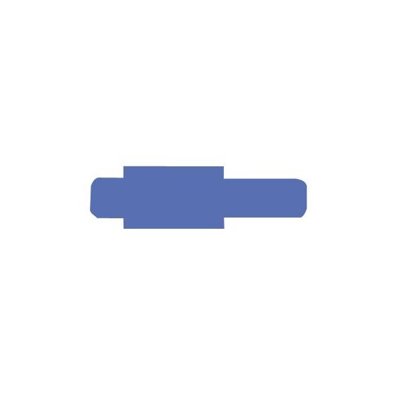 Stecksignal für Pendelregistratur, 10 mm überstehend, Hartfolie, Maße: 55 x 10 x 95 mm, blau