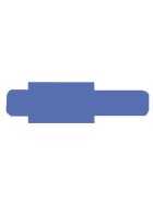 Stecksignal für Pendelregistratur, 10 mm überstehend, Hartfolie, Maße: 55 x 10 x 95 mm, blau