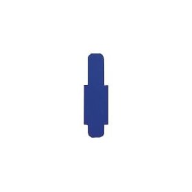 Stecksignal für Pendelregistratur, 10 mm überstehend, Hartfolie, Maße: 55 x 10 x 95 mm, dunkelblau