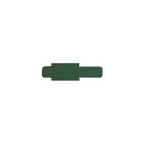 Stecksignal für Pendelregistratur, 10 mm überstehend, Hartfolie, Maße: 55 x 10 x 95 mm, dunkelgrün