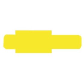 Stecksignal für Pendelregistratur, 10 mm überstehend, Hartfolie, Maße: 55 x 10 x 95 mm, gelb