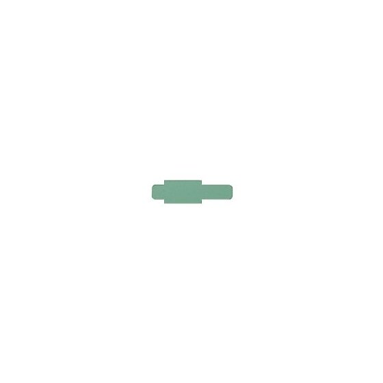 Stecksignal für Pendelregistratur, 10 mm überstehend, Hartfolie, Maße: 55 x 10 x 95 mm, grün