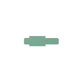 Stecksignal für Pendelregistratur, 10 mm überstehend, Hartfolie, Maße: 55 x 10 x 95 mm, grün