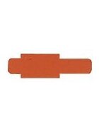 Stecksignal für Pendelregistratur, 10 mm überstehend, Hartfolie, Maße: 55 x 10 x 95 mm, orange