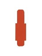 Stecksignal für Pendelregistratur, 10 mm überstehend, Hartfolie, Maße: 55 x 10 x 95 mm, rot