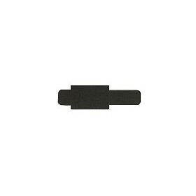 Stecksignal für Pendelregistratur, 10 mm überstehend, Hartfolie, Maße: 55 x 10 x 95 mm, schwarz