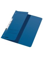 Leitz 3744 Schlitzhefter, 1/2-Vorderdeckel, A4, kfm. Heftung, Manilakarton 250 g/qm, blau