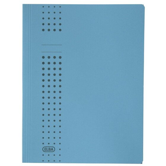 Elba Sammelmappe chic - Karton (RC), 320 g/qm, A4, 10 mm, blau