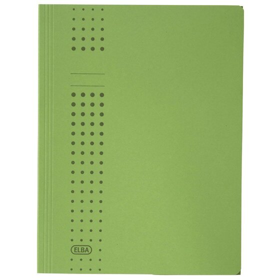 Elba Sammelmappe chic - Karton (RC), 320 g/qm, A4, 10 mm, grün