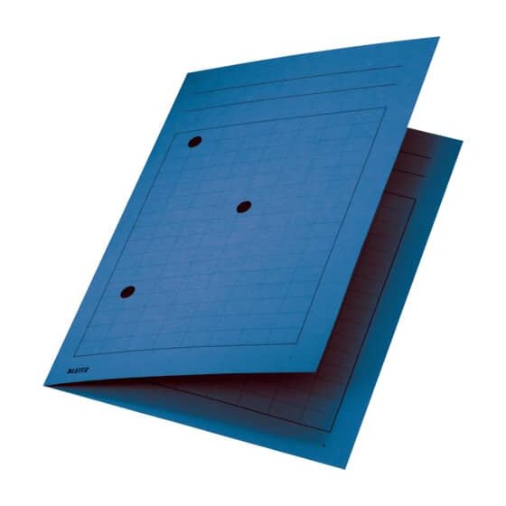 Leitz 3998 Umlaufmappe, A4, Gitterdruck, Manilakarton 320 g/qm, blau