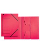 Leitz 3981 Eckspannermappe - A4, 250 Blatt, Pendarec-Karton (RC), rot