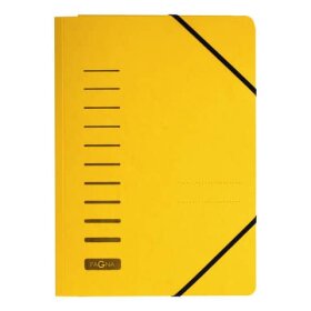 Pagna® Gummizugmappe - A4, 150 Blatt, Pressspan, gelb