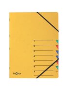 Pagna® Ordnungsmappe EASY - 7 Fächer, A4, Pressspan, 265 g/qm, gelb