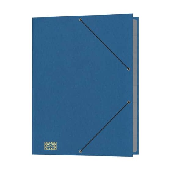 RNK Verlag Konferenz- und Ordnungsmappe - 9 Fächer, A4, Karton, blau