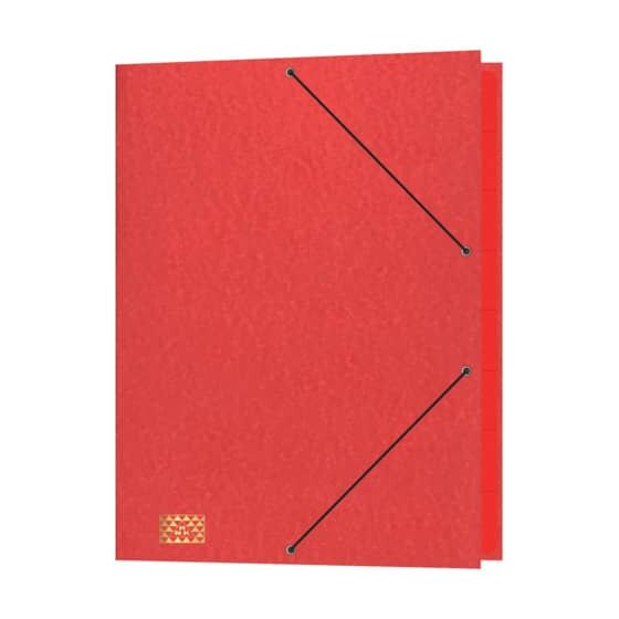 RNK Verlag Konferenz- und Ordnungsmappe - 9 Fächer, A4, Karton, rot