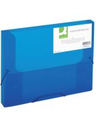 Q-Connect® Sammelbox - A4, 250 Blatt, PP, blau transluzent