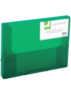 Q-Connect® Sammelbox - A4, 250 Blatt, PP, grün transluzent