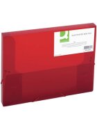 Q-Connect® Sammelbox - A4, 250 Blatt, PP, rot transluzent