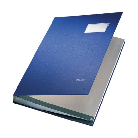 Leitz 5700 Unterschriftsmappe - 20 Fächer, PP kaschiert, blau