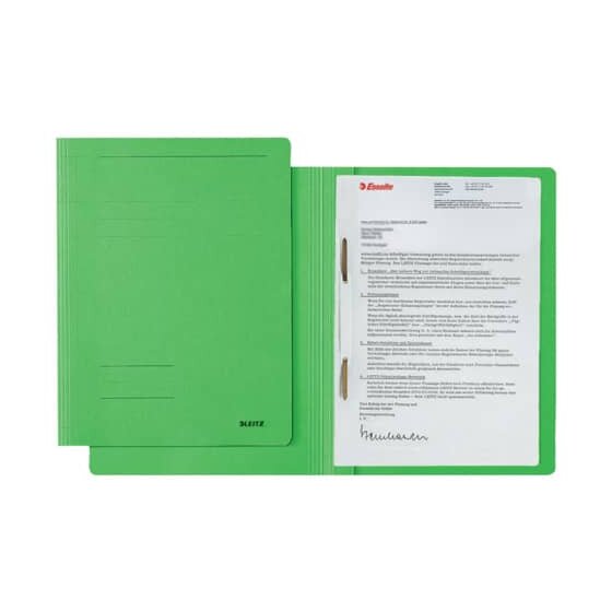 Leitz 3003 Schnellhefter Fresh - A4, 250 Blatt, kfm. Heftung, Karton (RC), grün