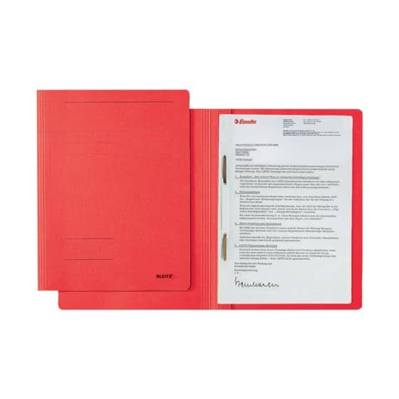 Leitz 3003 Schnellhefter Fresh - A4, 250 Blatt, kfm. Heftung, Karton (RC), rot