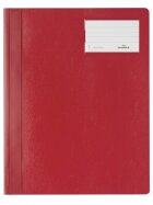 Schnellhefter DIN A4 Überbreite, Hartfolie, Beschriftungsschild, 310 x 245 mm, rot